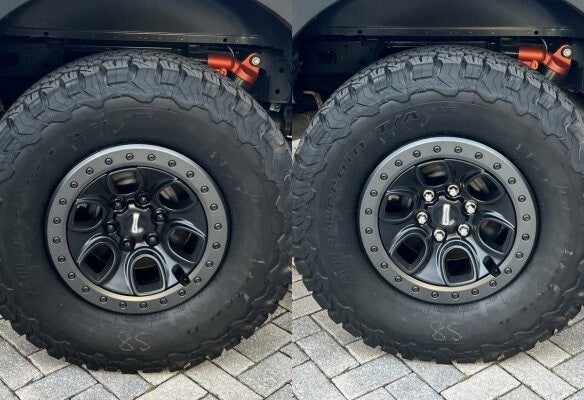 Lug Nut Covers for Bronco Raptor - 24 Glossy Black Wheel Nut Caps