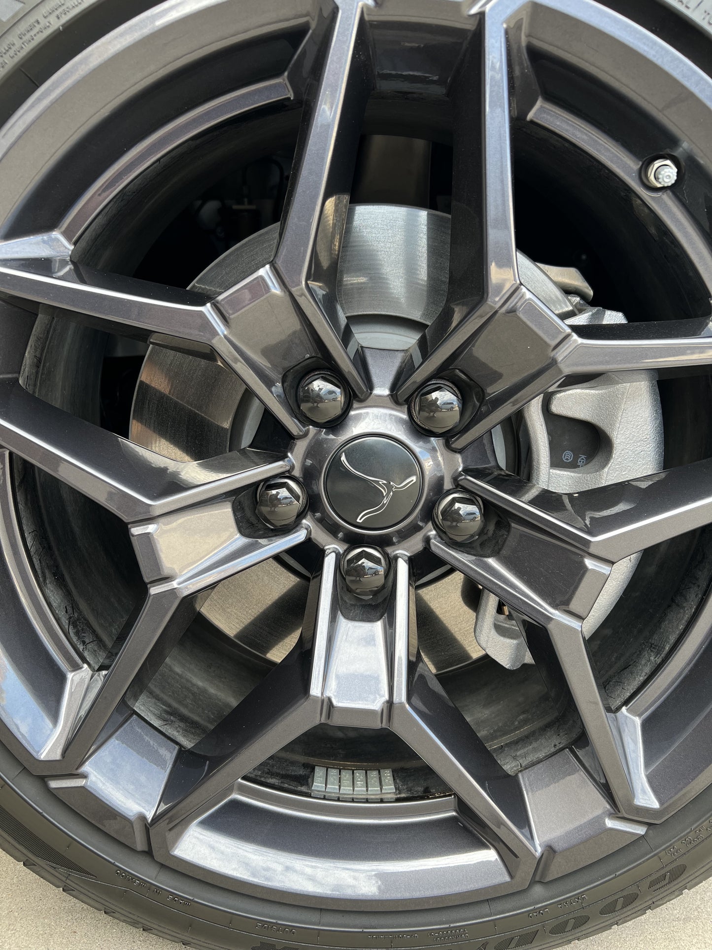 Lug Nut Covers for for Dodge Charger & Daytona inc Hellcat, R/T, EV & Scat Pack - 20 Glossy Black Wheel Nut Caps