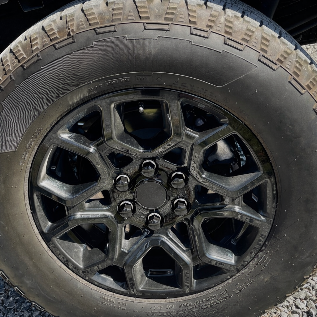 Lug Nut Covers or Ford F-150 (including Raptor) - 24 Glossy Black Wheel Nut Caps